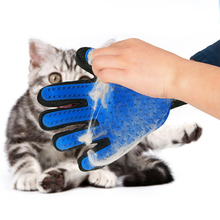 Перчатка для груминга кошек и кошек, щетка для вычесывания шерсти домашних животных, расческа, перчатка для домашних питомцев, очистка пальцев, массажная перчатка для животных 2024 - купить недорого