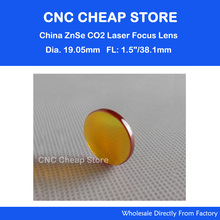 Diameter 19mm China Znse Focus Focal Lens for CO2 10600nm 1.06um Laser Engraving Cutting Focal 38.1mm 2024 - buy cheap