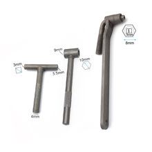 Llave de ajuste de tornillo de válvula de motor de motocicleta, herramienta de ajuste de separación de válvula cuadrada hexagonal, 8mm, 9mm, 10mm, 3 unids/set por juego 2024 - compra barato