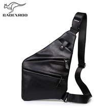 Badenroo 2022 Brand Leather Men's Chest Bags High Quality Fashion Travel Crossbody Bag Summer New Man Messenger Bag 2024 - buy cheap