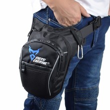 Riñonera Oxford impermeable para hombre, bolsa cartuchera hasta el muslo, cinturón de cadera, bolso de hombro, informal, para montar en motocicleta, deportes al aire libre y correr 2024 - compra barato