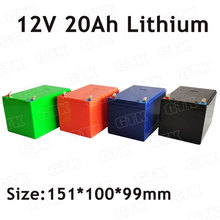 Bateria de íon de lítio gtk, 12v, 20ah, pacote de 18650 células com bms para 300w, ao ar livre, portátil, fonte de alimentação + carregador 3a 2024 - compre barato