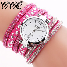 CCQ Top Brand Women Watch Fashion Casual Analog Quartz Womens Rhinestone Wrist Watch Bracelet Ladies Watches montres femme #N03 2024 - buy cheap