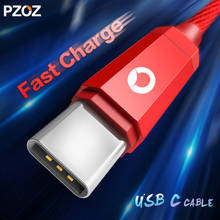 PZOZ usb type c cable fast charging usb c cable 3.1 usb-c quick charger Data for samsung s8 s9 plus note 9 one plus 6 cabel 2024 - buy cheap