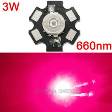 10 peças 3w vermelho profundo nm planta de alta potência brilho led emissor de luz diodo depilação 42mil chip com base de 20mm 2024 - compre barato