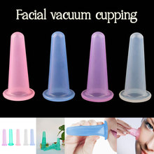 Vacuum cupping beauty face massager health care tank face silicone cupping silicone massage cup Meridian health care 2024 - buy cheap