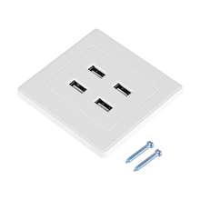 Enchufe de pared eléctrico para el hogar y la Oficina, toma de corriente de pared con 4 puertos USB, cc 5V, cargador (110 ~ 250V) 2024 - compra barato
