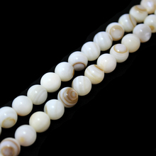 Natural Shell Pearl 7mm 1String/lot Round Beads for Jewelry Making BTA040 2024 - buy cheap