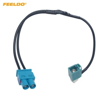 Feeldo carro 1-way fêmea para 2-way masculino FAKRA2-Z terminais de antena de rádio com amplificador para volkswagen/skoda/audi oem unidade principal 2024 - compre barato