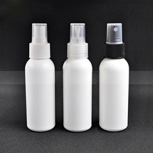 Mini botella de plástico transparente para maquillaje y cuidado de la piel, botella rellenable, con pulverizador pequeño, color blanco, 50 Uds., 100ml 2024 - compra barato