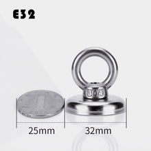 2Pcs D32 Super Powerful Neodymium Magnets Free Shipping Search Magnets Hook Strong Magnet Fishing Salvage Permanent NdfeB Holder 2024 - buy cheap