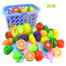 2020 Pretend Play Plastic Food Toy Cutting Fruit Vegetable Food Pretend Play For Children Birthday Gifts 2024 - buy cheap