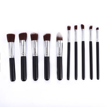 10 Pcs Silver/Golden Makeup Brushes Set pincel maquiagem Cosmetics  maquillaje Makeup Tool Powder Eyeshadow Cosmetic Set 2024 - buy cheap