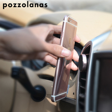 Pozzolanas Car Phone Holder Magnetic Air Vent Mount Mobile Smartphone Stand Magnet Support Cell in Car Round For iPhone XS Max 2024 - buy cheap