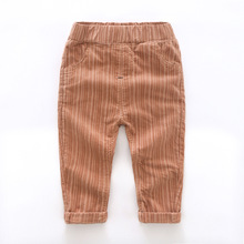 Pantalones de algodón para niño y niña, chándal deportivo de ocio, leggings, bombachos a rayas, primavera 2018 2024 - compra barato