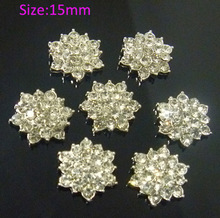 Strass Botão de metal botões 120 pcs Apartamento de Volta Full Of Crystal Button Faísca Strass Botões de Jóias acessório 2024 - compre barato