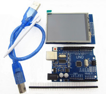Módulo de pantalla táctil LCD TFT de 2,8 pulgadas + Placa de desarrollo Uno r3, Compatible con UNO R3 + Cable USB 2024 - compra barato