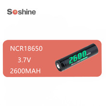 SOSHINE-batería recargable 100% 18650, original, 3,7 V, 2600mah, con puerto de carga directamente Micro USB incorporado, 1 Uds. 2024 - compra barato