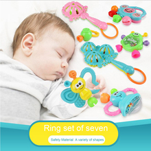 Babies Plastic Rattle 7 pcs/Set Baby Hand Jingle Shaking Bell Rattles Toys Newborn Teether Babies Interesting  Rattles Toys 2024 - buy cheap