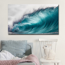 28x48inch big size canvas art,modern wave seascape painting,cuadros decoracion salon wall pictures,canvas prints no frame 2024 - buy cheap