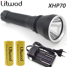 Lanterna de led cree xhp70, nível militar, o mais brilhante de mergulho, 8000lm, sob água, 150m, ipx8 2024 - compre barato