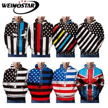 Weimostar Winter Hip Hop Street Wear Sweatshirts Men USA flags Skateboard Hoodies Autumn Cool Hooded Pullover Dropship Leisure 2024 - buy cheap