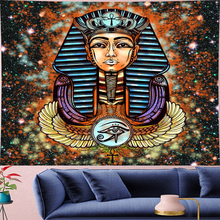 Egyptian Pharaoh Psychedelic Tapestry mandala Wall Hanging personality hippies Home Decor bohemian wall cloth Beach Mat 2024 - buy cheap