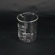 300ml Forma Baixa Proveta de Laboratório De Química Proveta de Vidro de Borosilicato Transparente Engrossado com bico 2024 - compre barato