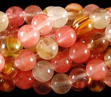 wb 003093 Wholesale 5 Strands Natural 8mm Watermelon Tourmaline Gems Round loose Beads 15" 2024 - buy cheap