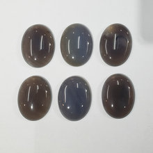 Wholesale 6pcs/lot good quality natural gray onyx stones Oval CAB CABOCHON 30x40mm charms beads for Diy jewelry making free 2024 - buy cheap