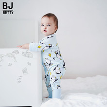 Newborn Baby Boy Clothes Infant Romper Long Sleeve Penguin Print Baby Girl Rompers Jumpsuit Pajamas Baby Clothing Body suit fall 2024 - buy cheap