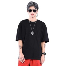 Streetwear Hip Hop T shirt Men and Women Fashion Loose Baggy O-Neck T-shirt Short Sleeve Cotton Solid tshirt Men Clothes 2024 - buy cheap