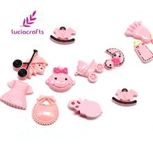 Lucia crafts 12pcs Resin Cabochon Flat back Embellishments Baby Shower  Scrapbook Gifts DIY Crafts F0608 2024 - buy cheap