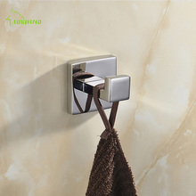 Modern Polished Chrome Robe Hooks,Row Hook Stainless Steel Coat Hook,Cloth Hook Bathroom Accessories Q5 2024 - buy cheap