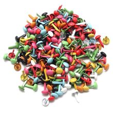 ABKM Hot Set of 200 Mini Parisian fasteners multicolor paper craft Stamping Scrapbooking DIY tool 4.5mm 2024 - buy cheap