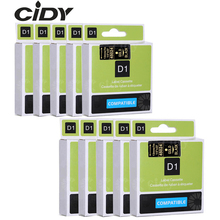 CIDY Dymo D1 45024 Совместимость с лентами для Этикеток DYMO D1 12 мм gold on black Label Maker подходит для Label Manager 210 450 LM160 2024 - купить недорого