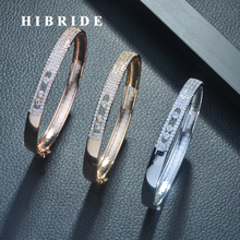 Hibride pulseira e bracelete de luxo, aaa, zircônia cúbica, joias ajustáveis, joias, moda para mulheres, festa 2024 - compre barato