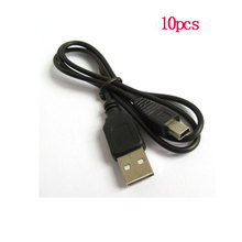 Мини USB-кабель 10 шт./лот, USB-кабель для быстрой зарядки MP3, MP4 плеера, Дата-кабель для автомобильного видеорегистратора, GPS, цифровой камеры, HDD, Mini USB 2024 - купить недорого