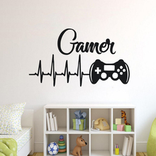 Game Controllers Wall Decal Boys Room Playstation Wall Sticker Video Game Design Wall Sticker Gaming Controller Vinyl Art AY1445 2024 - buy cheap