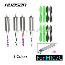 Value Meal Hubsan x4 H107C-hélices de 8 Uds. Con 4 Uds. De motores, llave de regalo, pieza Hubsan para cuadricóptero H107C 2024 - compra barato