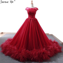 Vintage Red Sleeveless Lace Up Wedding Dresses 2020 New Diamond Pearls Fashion Sexy Bride Gowns  Real Photo 2024 - buy cheap