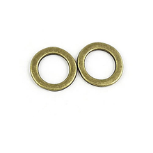 (28322)100g,about 76 pcs 17MM Antique Bronze Zinc Alloy Round Closed Rings Connect Charms Jewelry Findings Accessories Wholesale 2024 - buy cheap