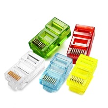 10pcs Colorful RJ45 Modular Plug Network Cable LAN Connector Plug End 8P8C CAT5 CAT5E 2024 - buy cheap