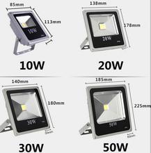 Ultra thin Led Flood Light 10w 20w 30w 50w IP65 Outdoor Floodlight Lamp Reflector 100w 220v Led Spotlight Garden Light Exterior 2024 - buy cheap