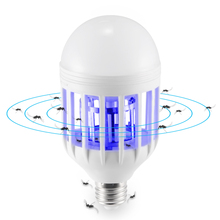 AC 220V Electronic Mosquito Killer Lamp E27 15W LED Light Bulbs Home Lighting Bedroom Anti-Mosquito Lights