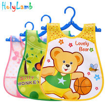 Cute Cartoon Animal Fashion Bib Baby Bibs EVA Plastic Waterproof Lunch Feeding Bibs Baby Cartoon Feeding Cloth Children Baby 2024 - buy cheap