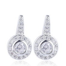 Lady 925 Sterling Silver Earrings 5mm CZ Jewelry Piercing Studs E032 2024 - buy cheap