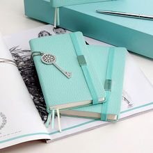 Macaroon Peppermint Green Notebook PU Leather Soft Material Journal Agenda diary planner Office Notepad 88 sheets organizer Gift 2024 - buy cheap