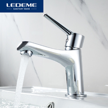 LEDEME Basin Faucet Chrome Finish Brass Toilet Sink Hot and Cold Water Bathroom Faucet Water Taps Basin Faucets Mixer Tap L1069 2024 - buy cheap