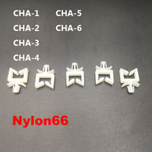 100pcs CHA-2 15X17 15*17 Nylon66 Square Wire Managmen Clip PCB Board Hole Zip Rivet Insert Plug Clamp Cable Fixed Seat 2024 - buy cheap